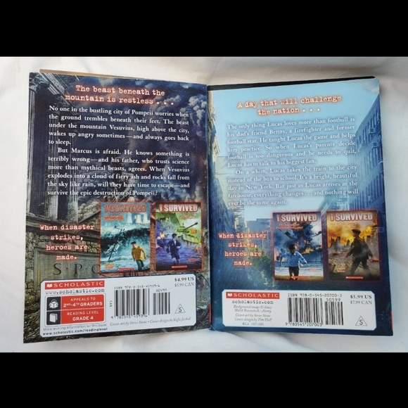 :5 Books I survived books Pompeii,  the titanic , 911 , Katrina. Gettysburg 1863 - Picture 7 of 10